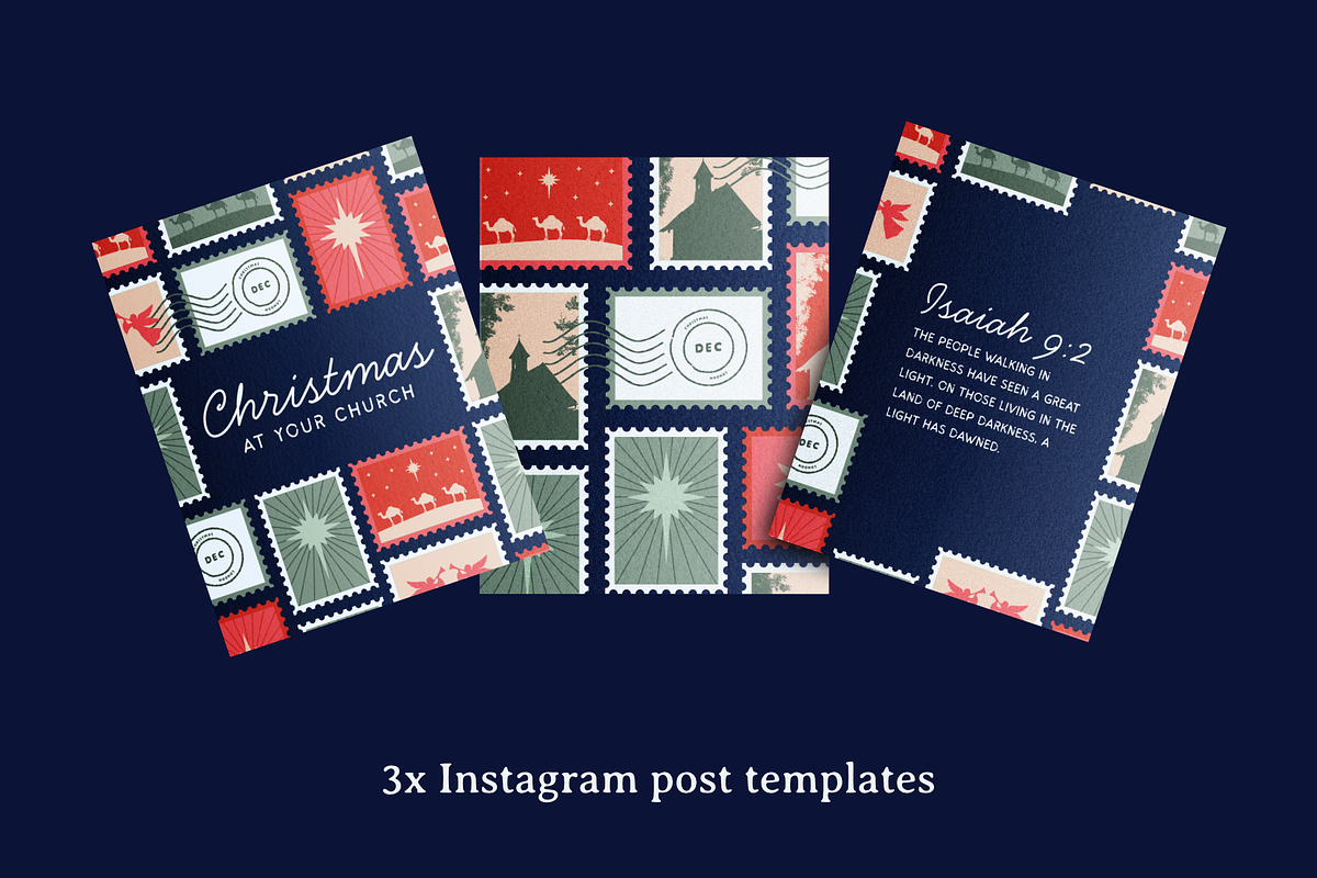 Stamps Christmas Canva Template, a Presentation Template by Greater Worth (Photo 5 of 6)