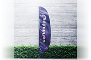 Quill Feather Bow Sail Flag MockUp, an Advertising Mockup by coloformia (Thumbnail 10 of 15)