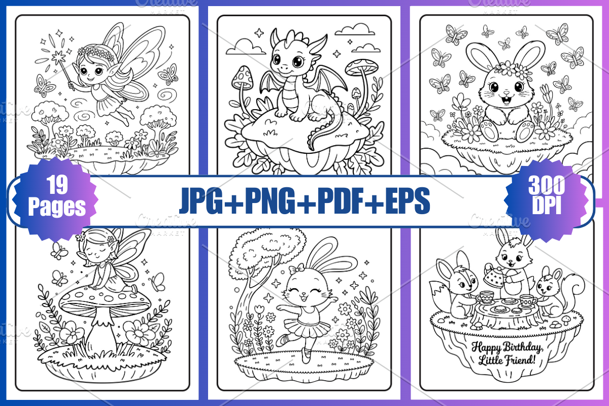 The Floating Islands Coloring Book, a Decorative Illustration by Coco Bloom (Photo 2 of 3)