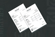 Modern Clean Style - Invoice, a Print Template by AQR Studio (Thumbnail 2 of 2)