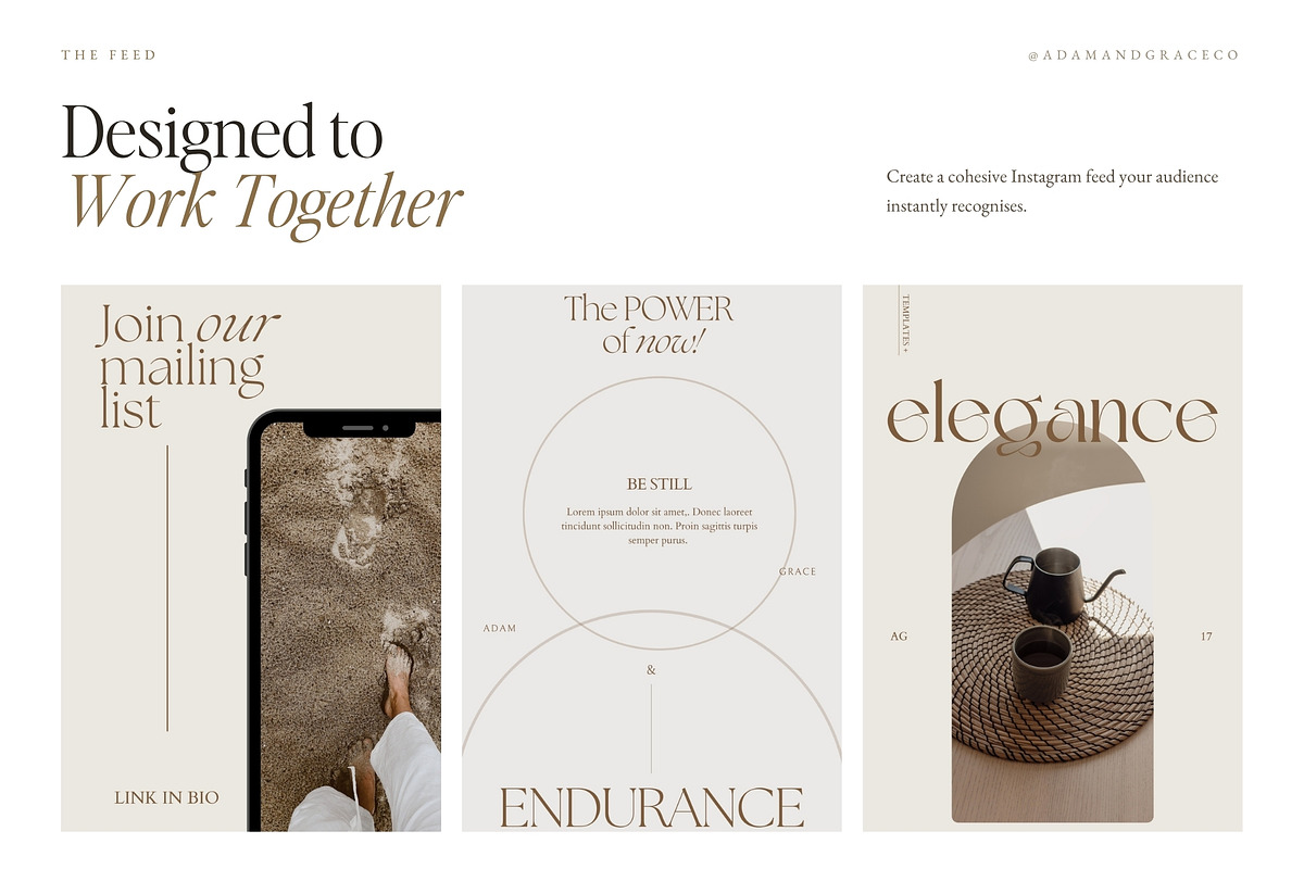Minimalist Instagram Templates Canva, a Social Media Template by Adam and Grace (Photo 22 of 22)