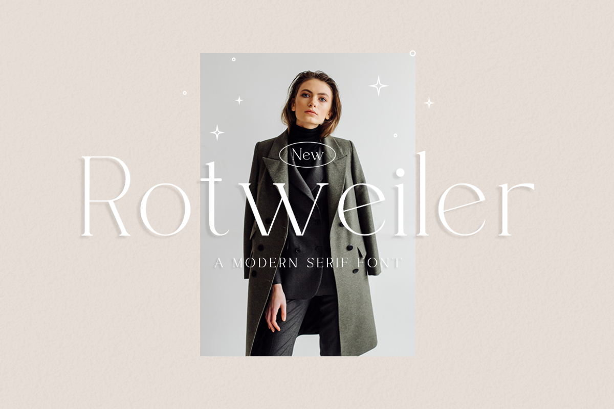 Rotweiler - Fashion Font, a Serif Font by RockboyStd (Photo 1 of 12)