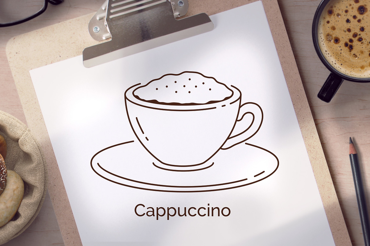 Coffee Cups Icons, an Object Graphic by Sonya Illustrations (Photo 4 of 5)