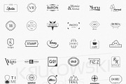 100 Minimalistic Logo Templates, a Branding & Logo Template by Krukowski Graphics (Thumbnail 4 of 6)