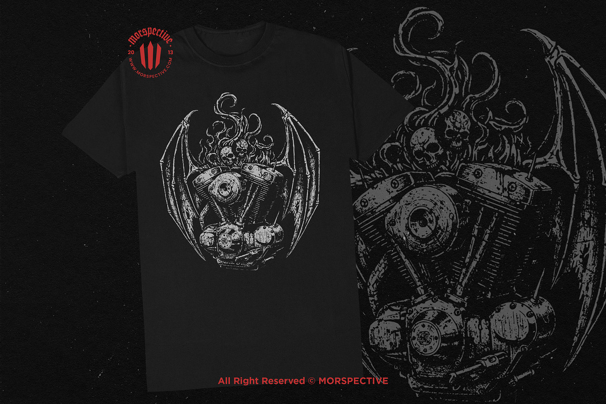 10 Bundle Dark Art V Twin Engine, an Illustration by Morspective (Photo 2 of 7)