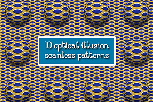 Optical Illusion Seamless Patterns