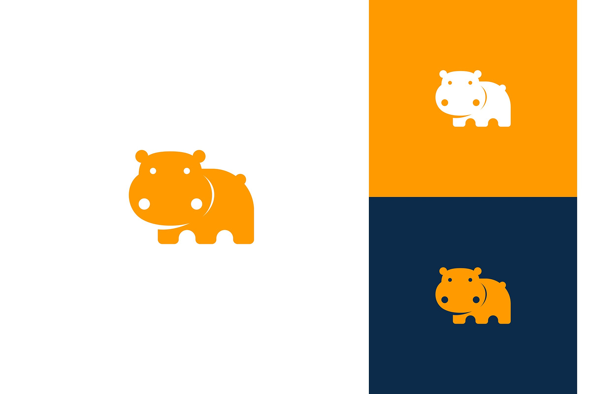Pygmy Hippopotamus Cute Logo, a Branding & Logo Template by ika trisiana (Photo 2 of 2)