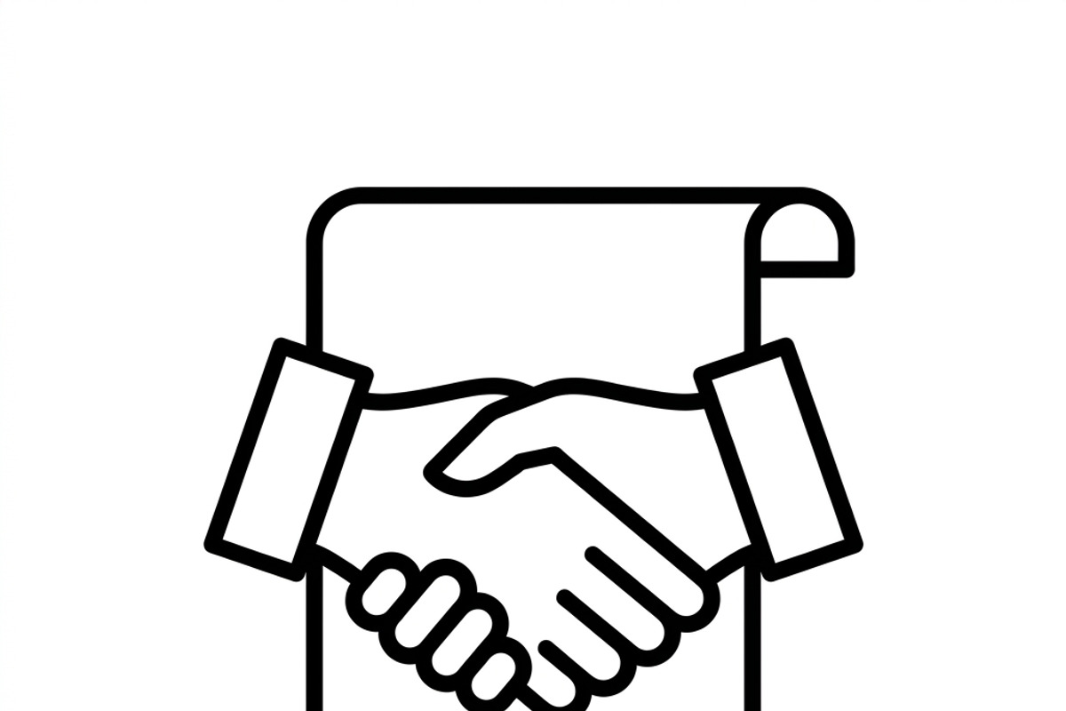 40 Corporate Legal Icon Set, an Outline Icon by adenpinkstore (Photo 9 of 10)