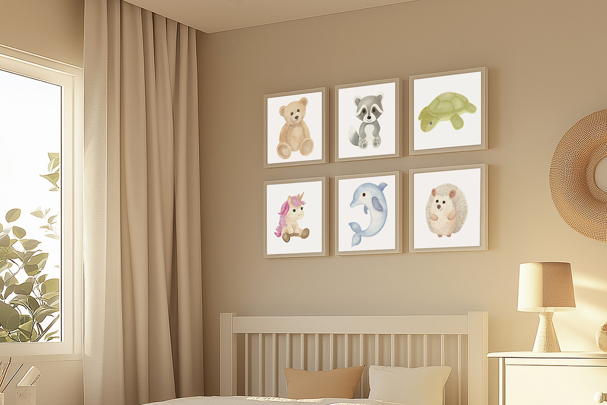 Baby Shower Plush Toys Set, a Decorative Illustration by Sunshine Art (Photo 7 of 11)