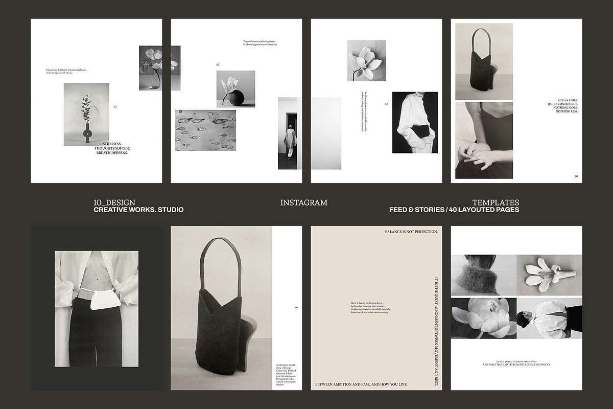 10_Design Instagram Templates, a Social Media Template by CREATIVE WORKS. (Photo 2 of 5)