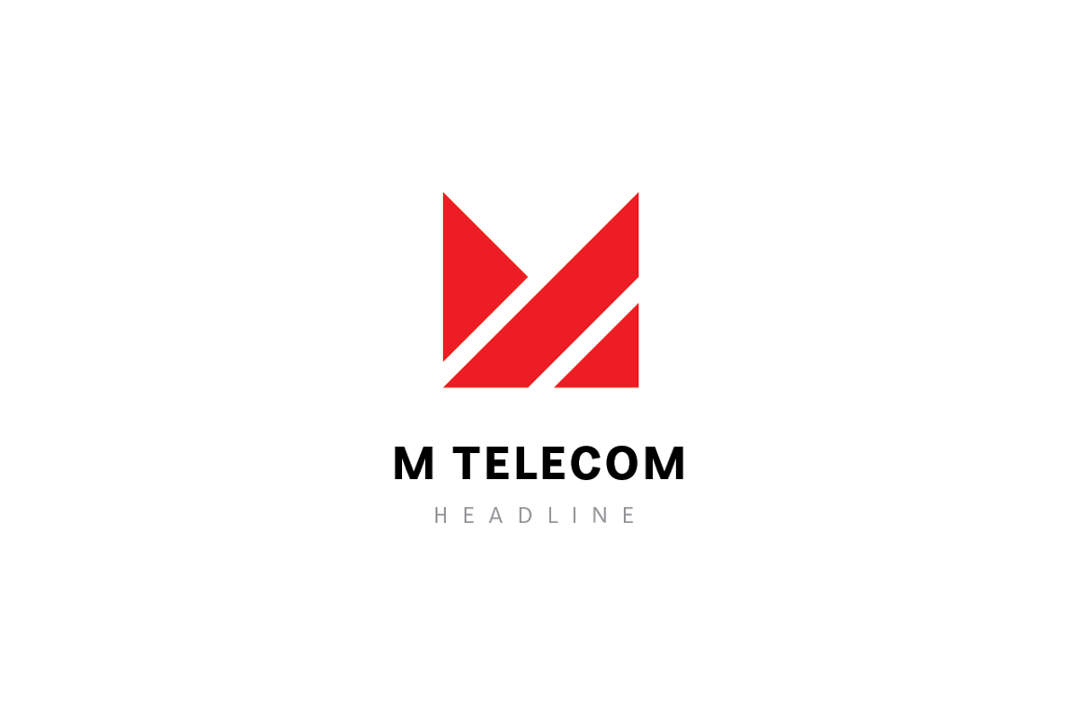 M telecom logo., a Branding & Logo Template by Anton Akhmatov