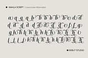 Nahla Script Regular, a Script Font by Debut Studio (Thumbnail 9 of 16)
