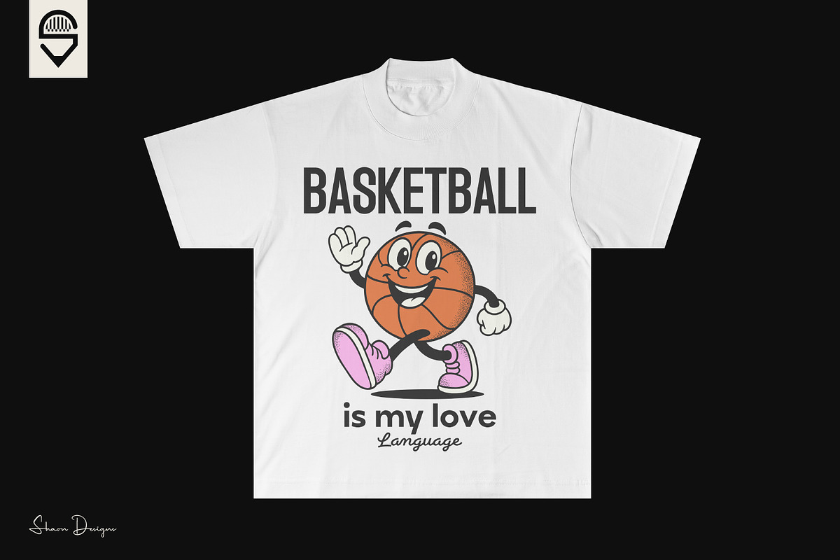 Basketball Lover And Retro Character, a Graphic by shaondesigns (Photo 2 of 9)
