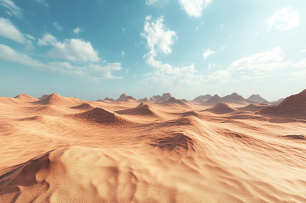 Vast and serene desert landscape wit, a Photo by Iftikhar Alam