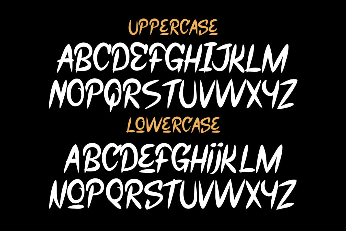 Ghost Died - Modern Handwritten font, a Handwritten Font by MaikoHatta (Photo 3 of 4)