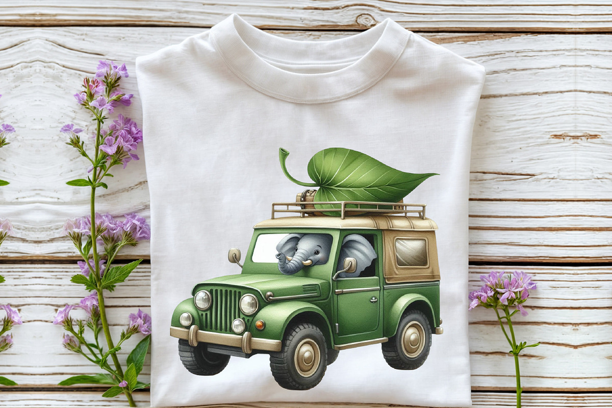 Safari Animal Car Clipart, an Illustration by Rose Art (Photo 3 of 7)