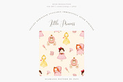Watercolor Little Princess Clipart, an Illustration by Pati Paints (Thumbnail 11 of 12)