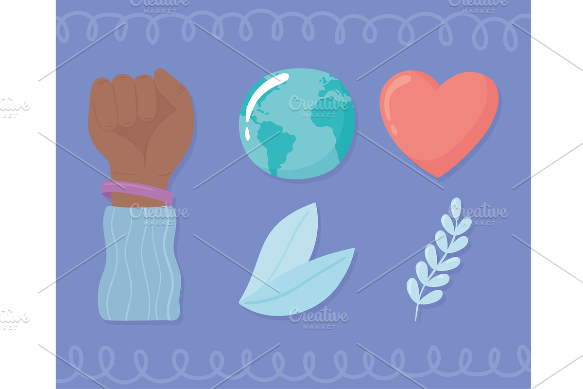 world against racial discrimination, a Person Illustration by studiogstock
