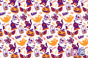 Spooky Halloween Icons Pattern, a Pattern Graphic by MISS CHATZ (Thumbnail 3 of 3)