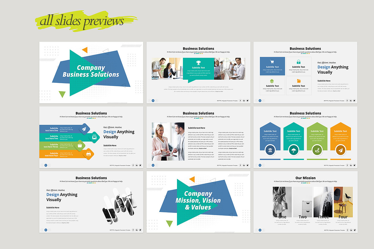 Bee-Type Corporate PowerPoint, a Presentation Template by WhiteGraphic (Photo 10 of 28)
