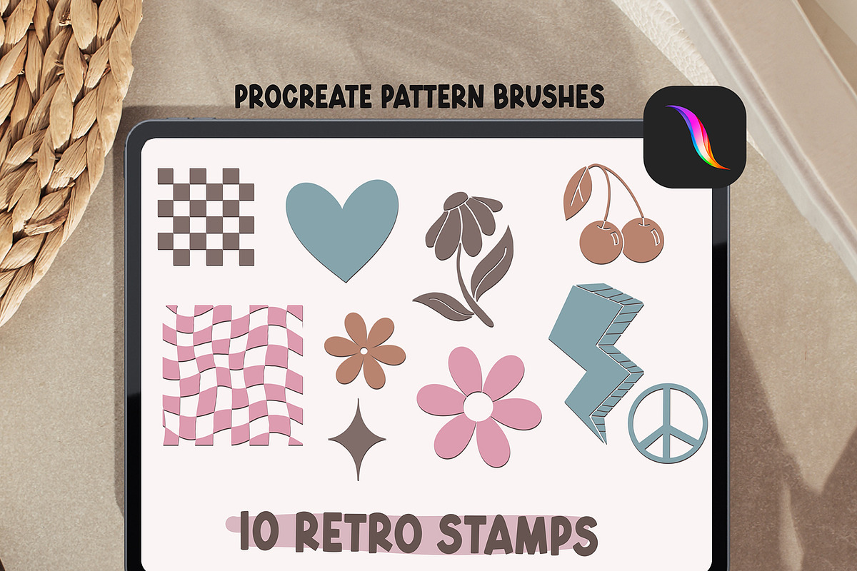 Checkered Procreate Brushes & Stamps, a Brush Add-On by Mastilo Designs (Photo 7 of 7)