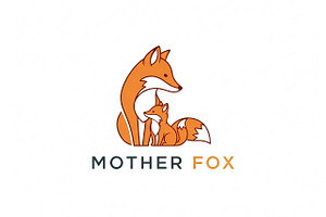 Mother Fox Family, a Branding & Logo Template by Logocreative