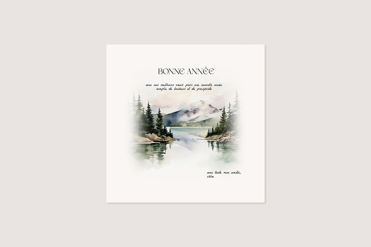 -30% Watercolor Winter Scene Clipart, a Seasonal Illustration by bloomscape (Photo 10 of 10)