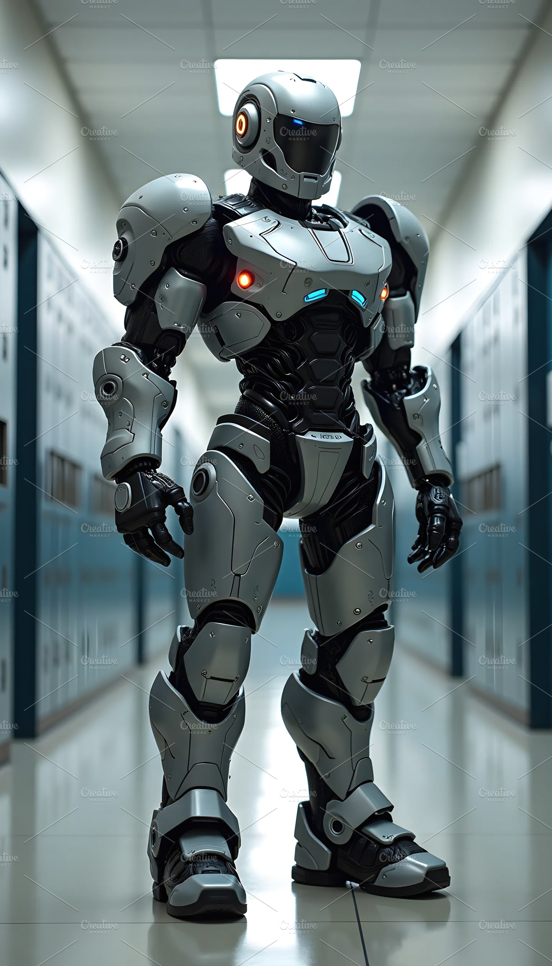 Chrome Armored Knight Of Future Scho, a Photo by LOGOCREATIVE