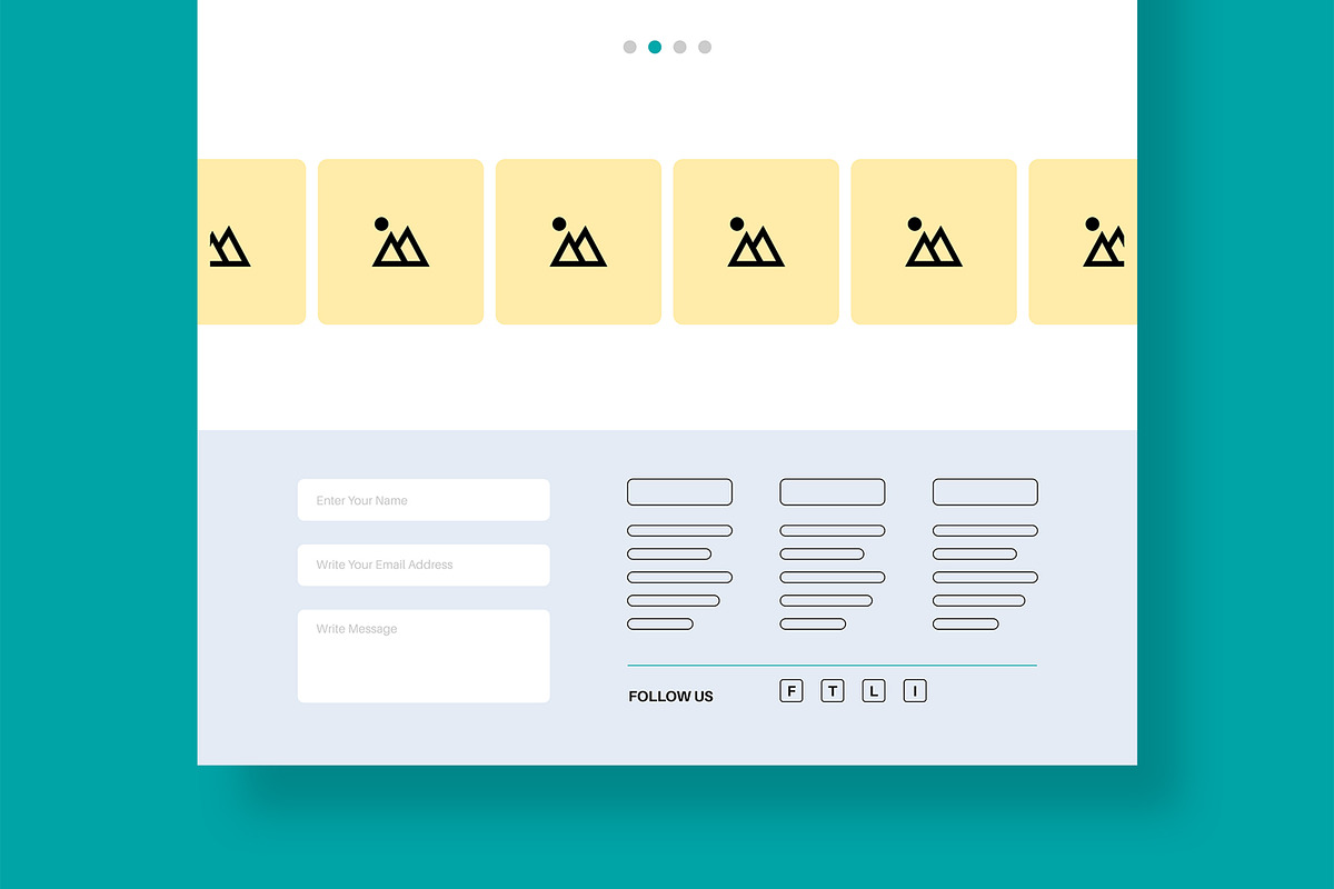 eCommerce Wireframe Landing Page, a Landing Page Template by MightyDesign (Photo 6 of 9)