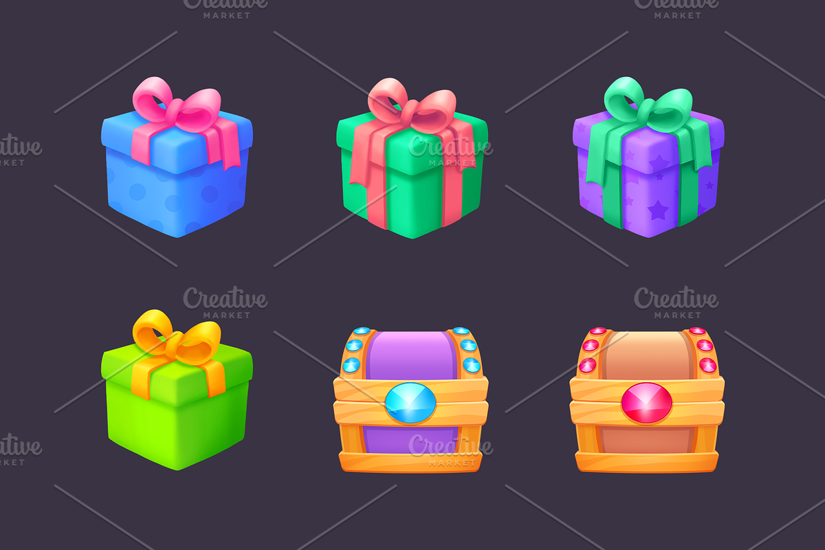 Icons_Coins_Gems_Hearts_Stars, an Icon by KartInnka (Photo 4 of 10)