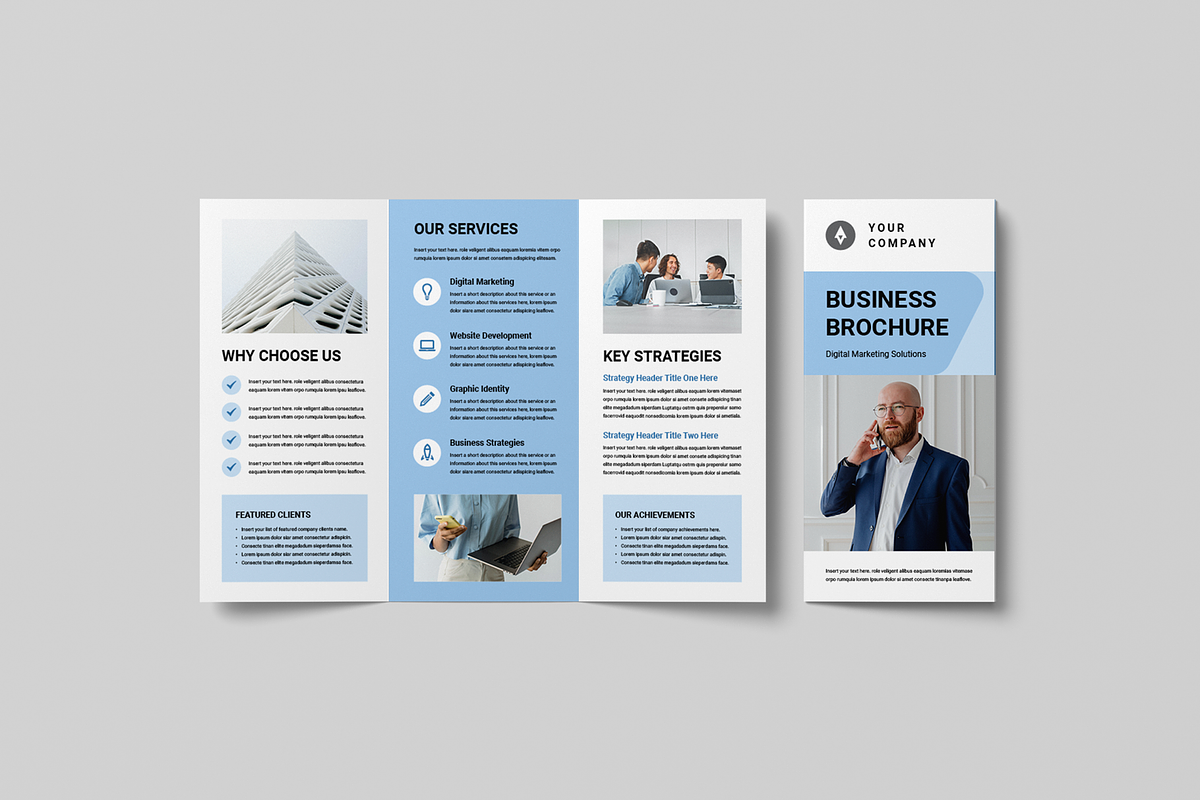 Business Trifold Brochure, a Brochure Template by Leaflove (Photo 4 of 5)