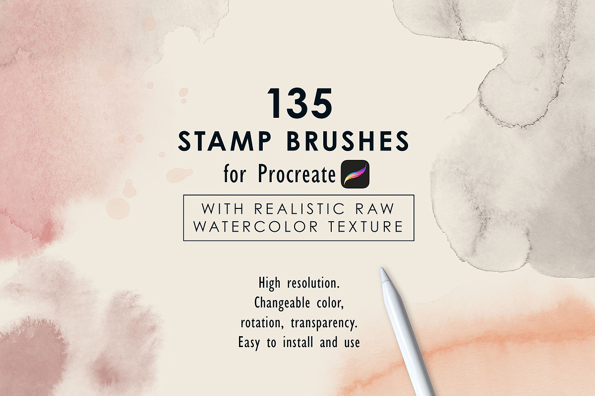Procreate Stamp Brushes Bundle 2020, a Brush Add-On by Struvictory.art (Photo 15 of 36)