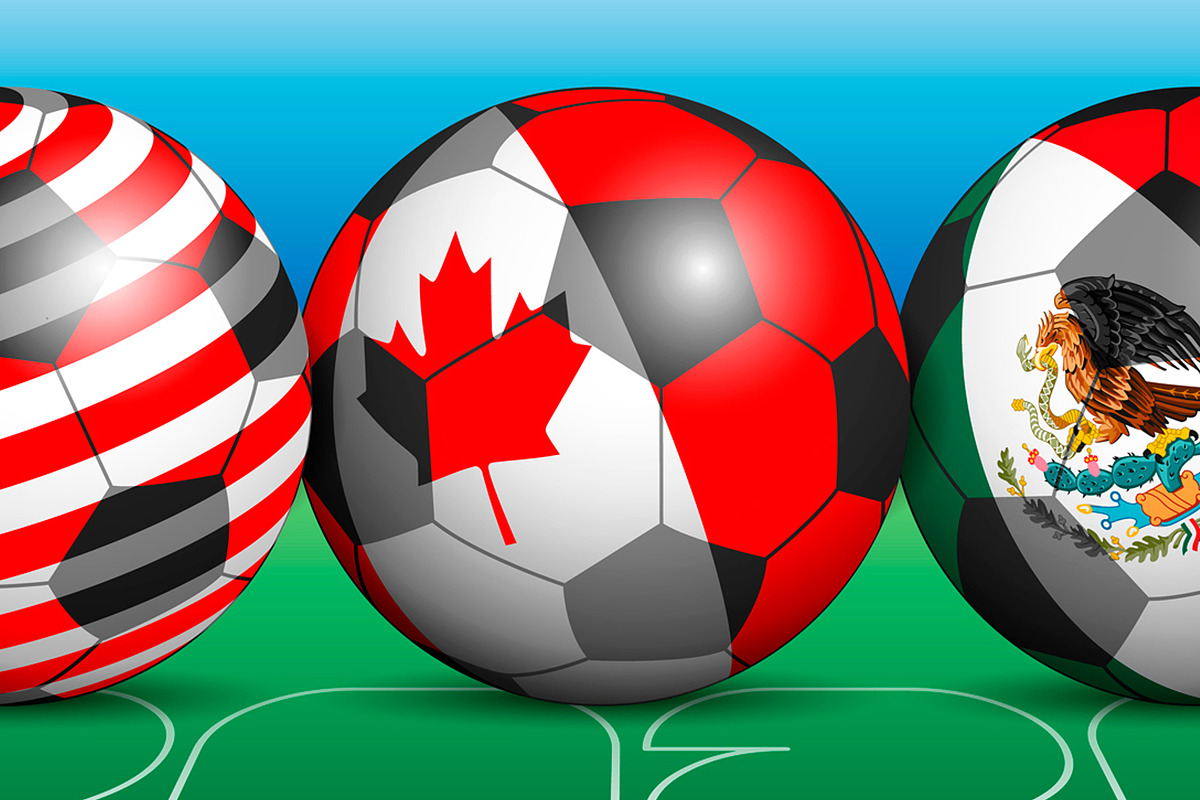 Football balls & flags of the 2026, a Sport Illustration by frizio (Photo 2 of 3)