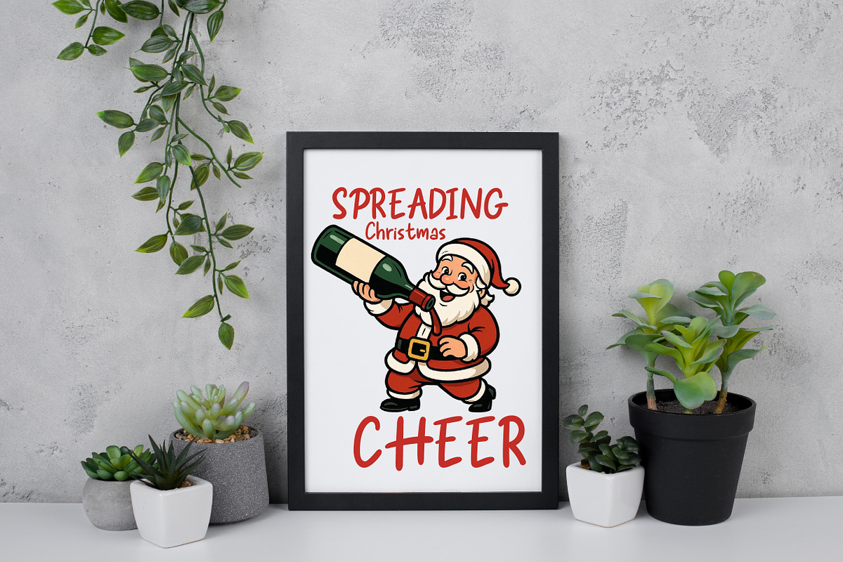 Funny Santa Claus Spreading PNG, an Illustration by Daily.Designs (Photo 4 of 5)