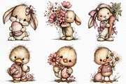 Whimsical Easter Clipart, an Illustration by Craft Nest (Thumbnail 5 of 11)
