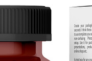 Amber Pills Box And Bottle Mockup, a Packaging Mockup by Reformer Mockup (Thumbnail 2 of 6)