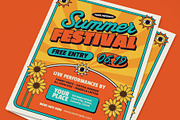 Summer Festival Flyer, a Flyer Template by graphicook (Thumbnail 2 of 3)