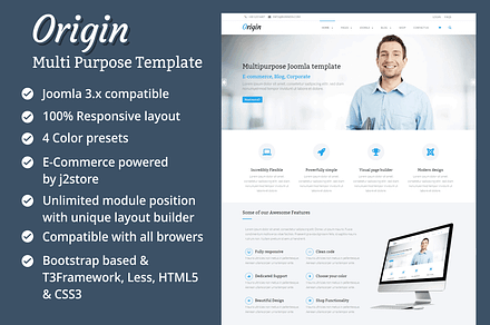 Tp Origin-Multipurpose Joomla Theme