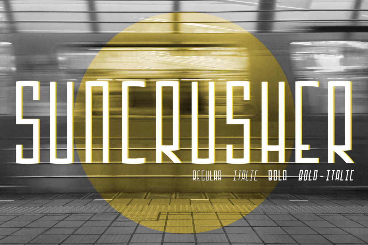Suncrusher (4 Fonts)