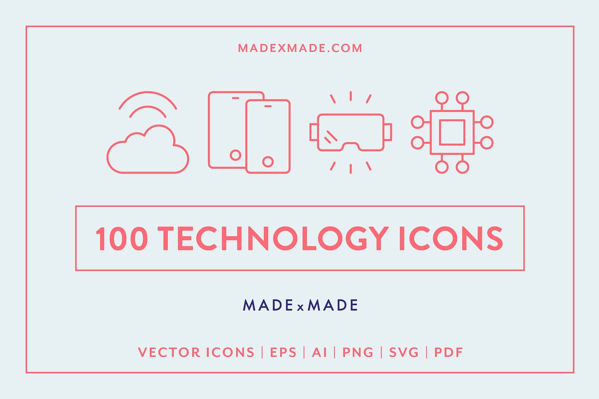 Technology Line Icons, an Outline Icon by Made by Made (Photo 1 of 7)