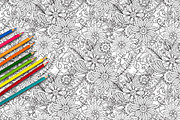 6 Floral Seamless Patterns, a Pattern Graphic by Elinorka (Thumbnail 2 of 5)