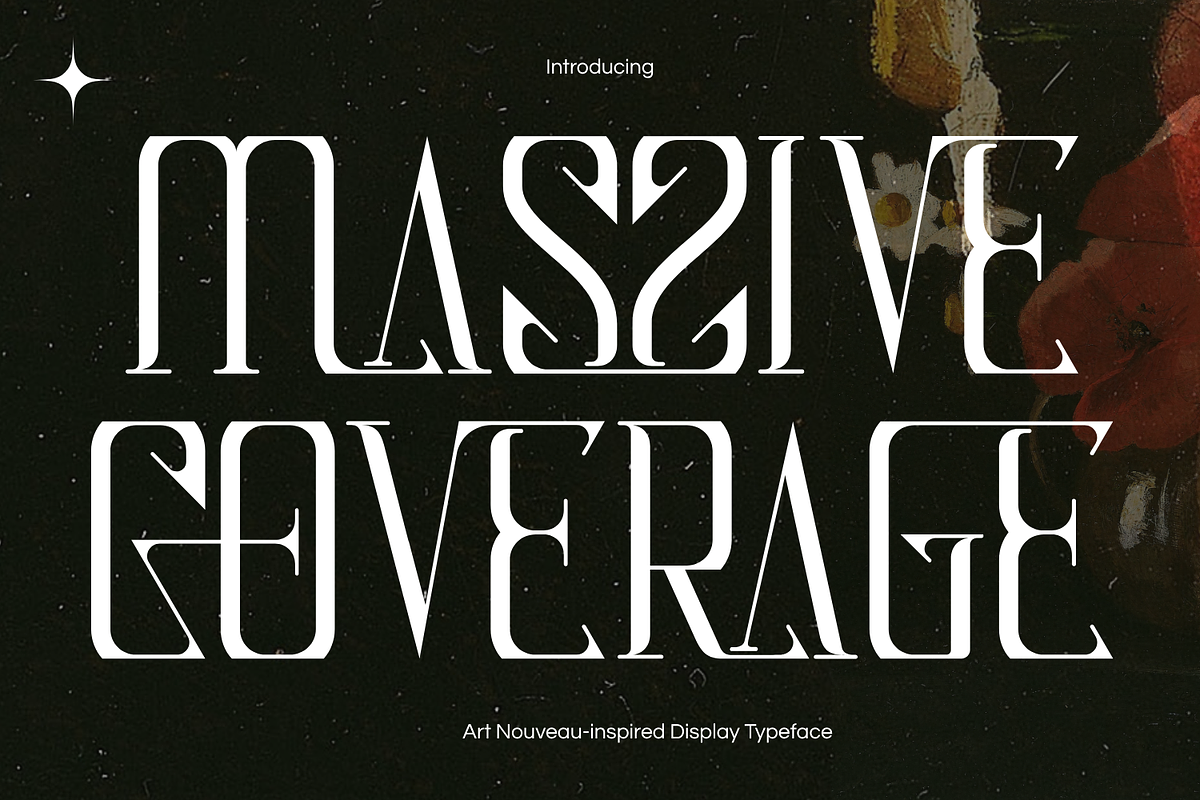 MASSIVE COVERAGE - MODERN SERIF FONT, a Serif Font by 177Studio (Photo 1 of 8)