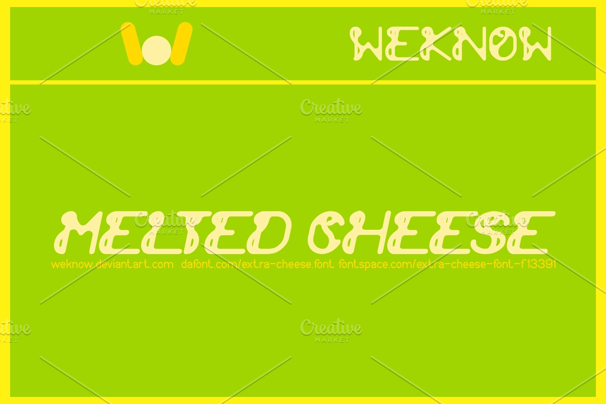 extra cheese font preview 2