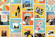 Retro Travel Agent Instagram, a Social Media Template by Anna Design Studio (Thumbnail 1 of 11)
