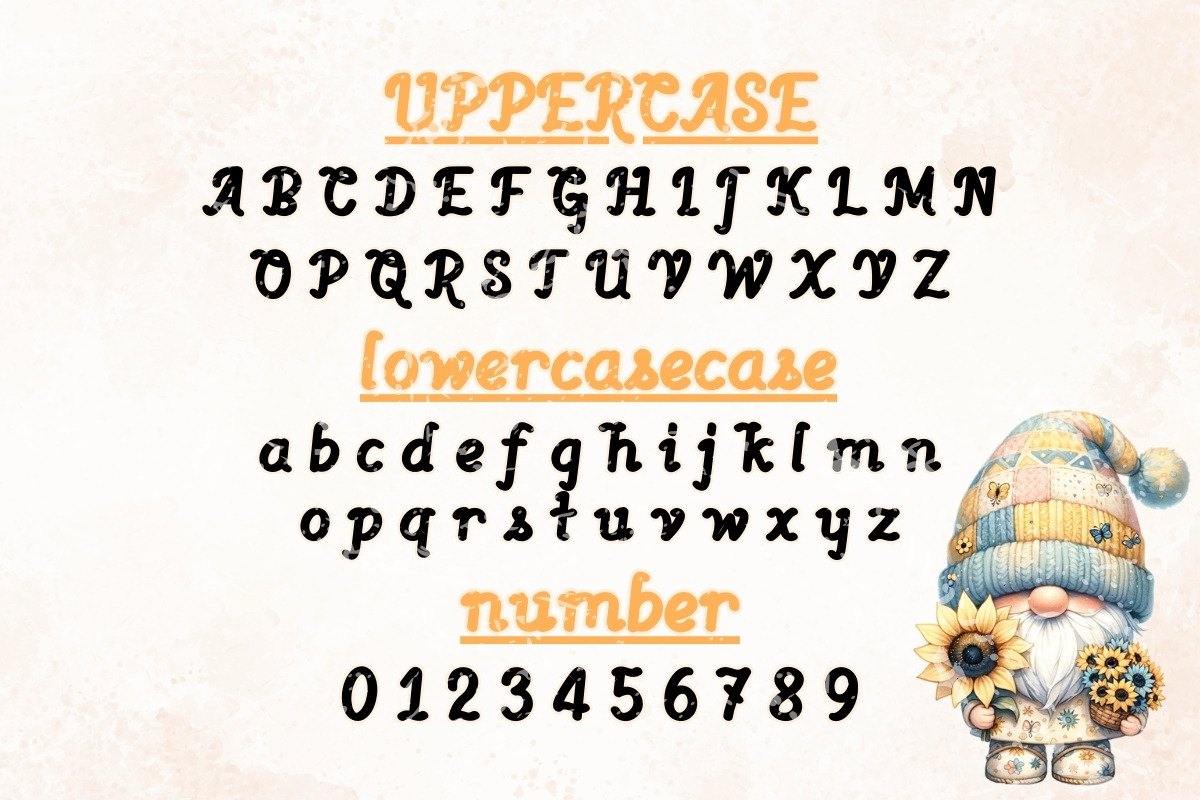 Symphony of sunshine - Handwriting, a Handwritten Font by Charmingbear59.design (Photo 5 of 5)
