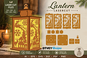 Christmas Scene Lantern Laser Cut, a Decorative Illustration by OTVEY DESIGN (Thumbnail 10 of 13)