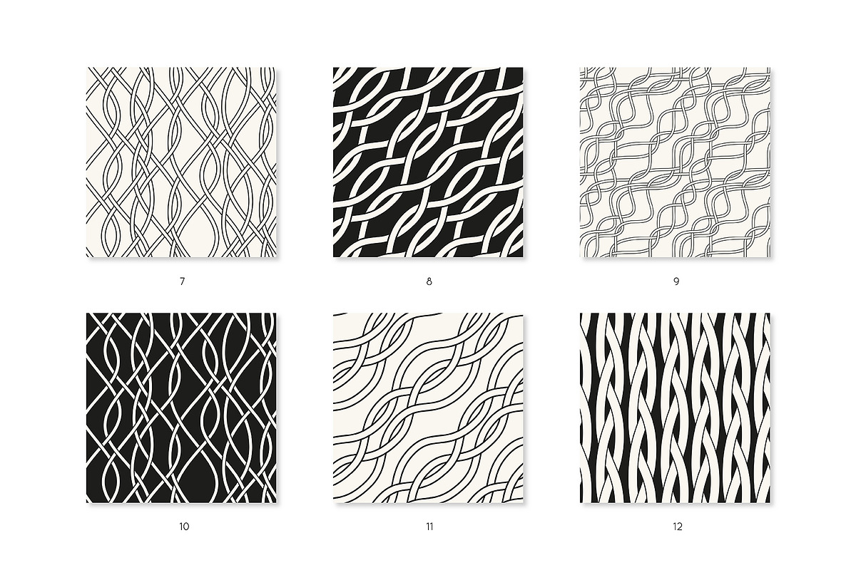 Braids. Seamless Pattern Set, a Pattern Graphic by Curly_Pat (Photo 4 of 7)