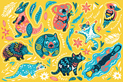 Big Sticker Bundle #2, an Animal Illustration by PenguinHouse (Thumbnail 2 of 16)