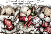 Whimsical Easter Animal Clipart, an Illustration by Black Bird Studio (Thumbnail 1 of 5)