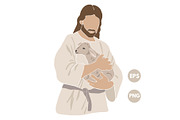 Jesus Christian Illustration, a Person Illustration by ⋒DesignECShop⋒ (Thumbnail 1 of 3)